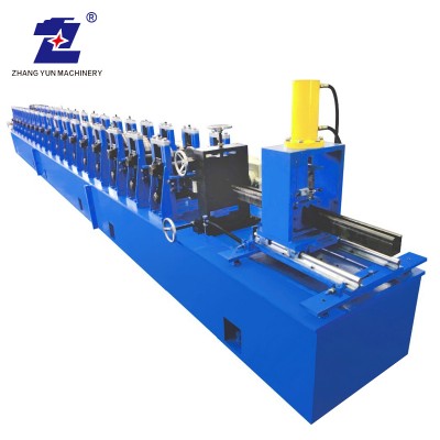 High-accuracy Full Automatic Omega Profile C Z Purlin Cold Roll Forming Machine