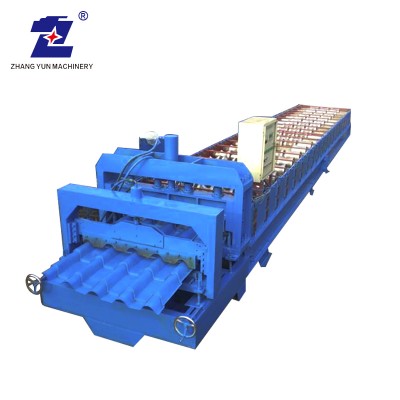 ZY- Colored steel profile aluminum steel metal panel roof tile cold roll forming making machine